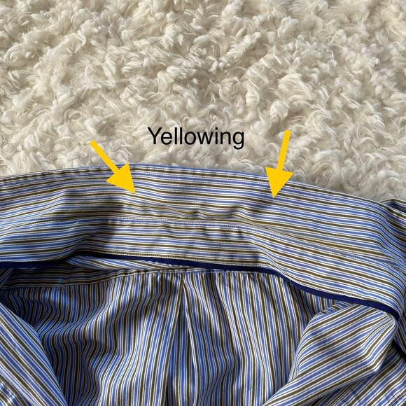 Gap Premium Slim Fit Long Sleeve Button Up Dress Shirt Collared Size Large - Picture 9 of 9